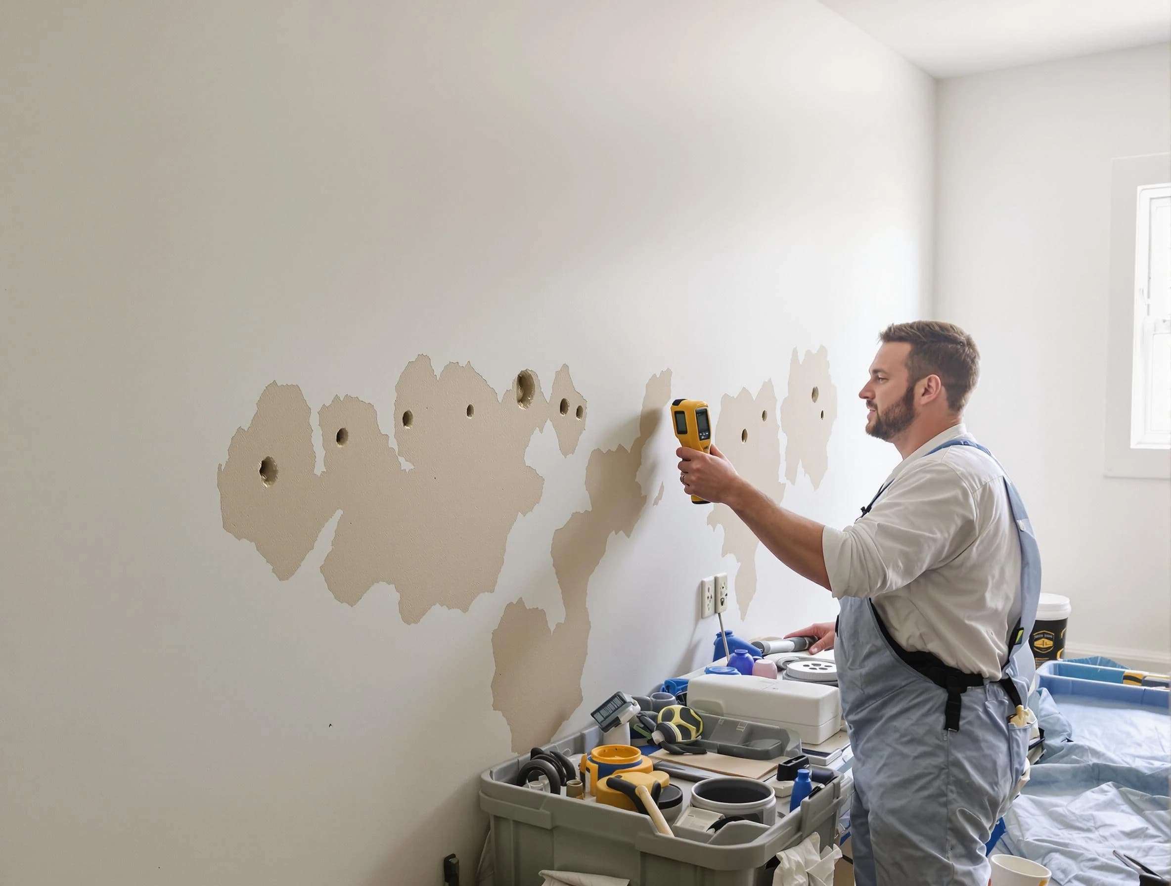 Citrus Park House Painters repairing damaged drywall in Citrus Park
