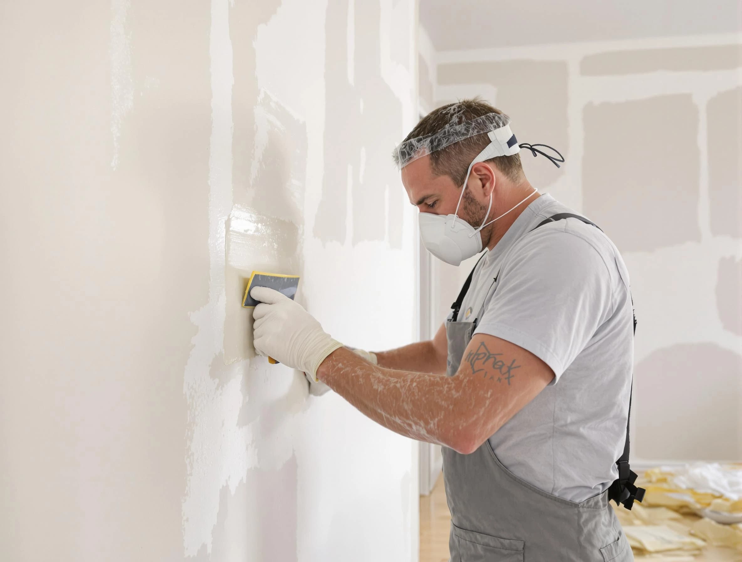 Citrus Park House Painters technician applying mud to drywall seams in Citrus Park, AZ