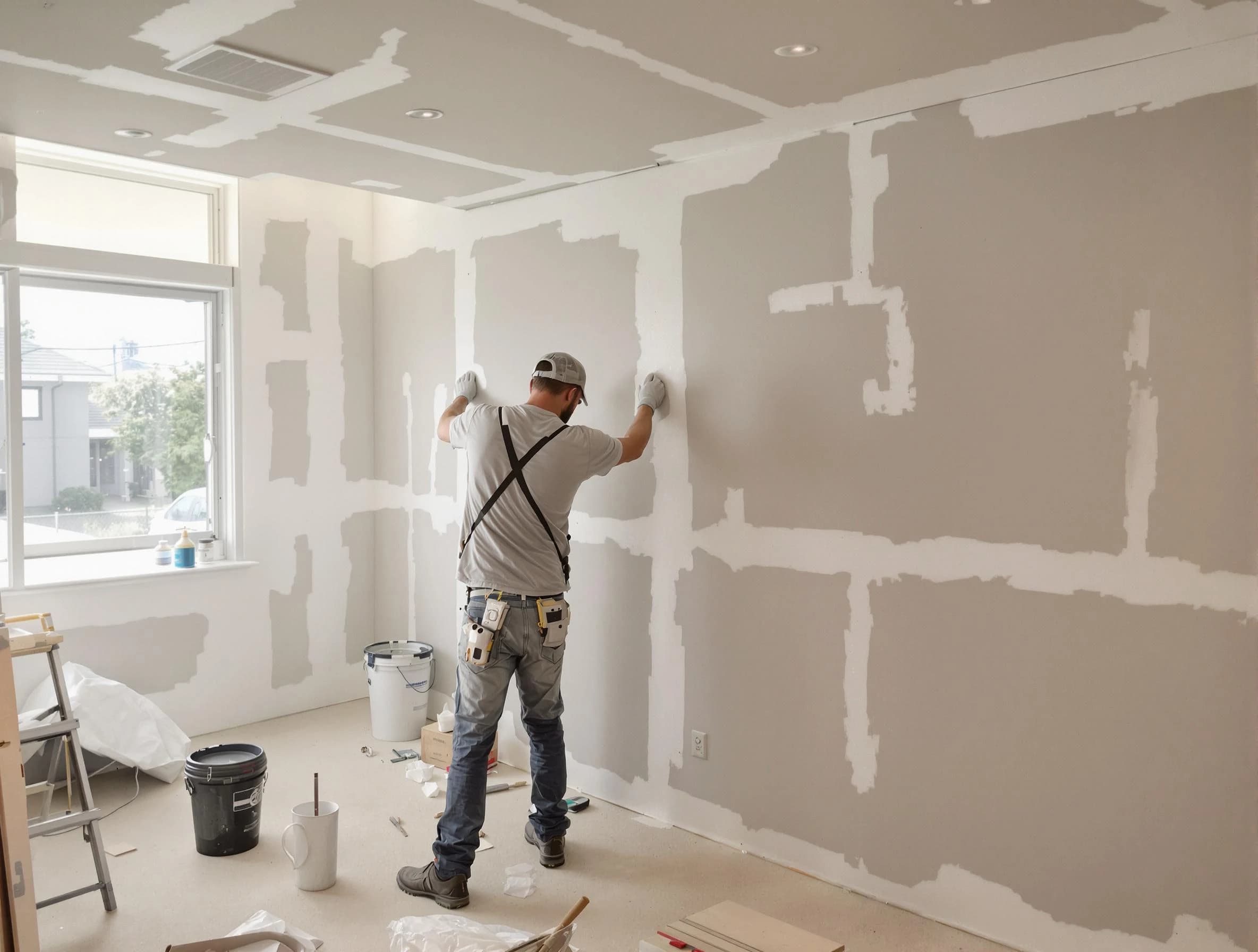 Citrus Park House Painters performing drywall taping and mudding in Citrus Park