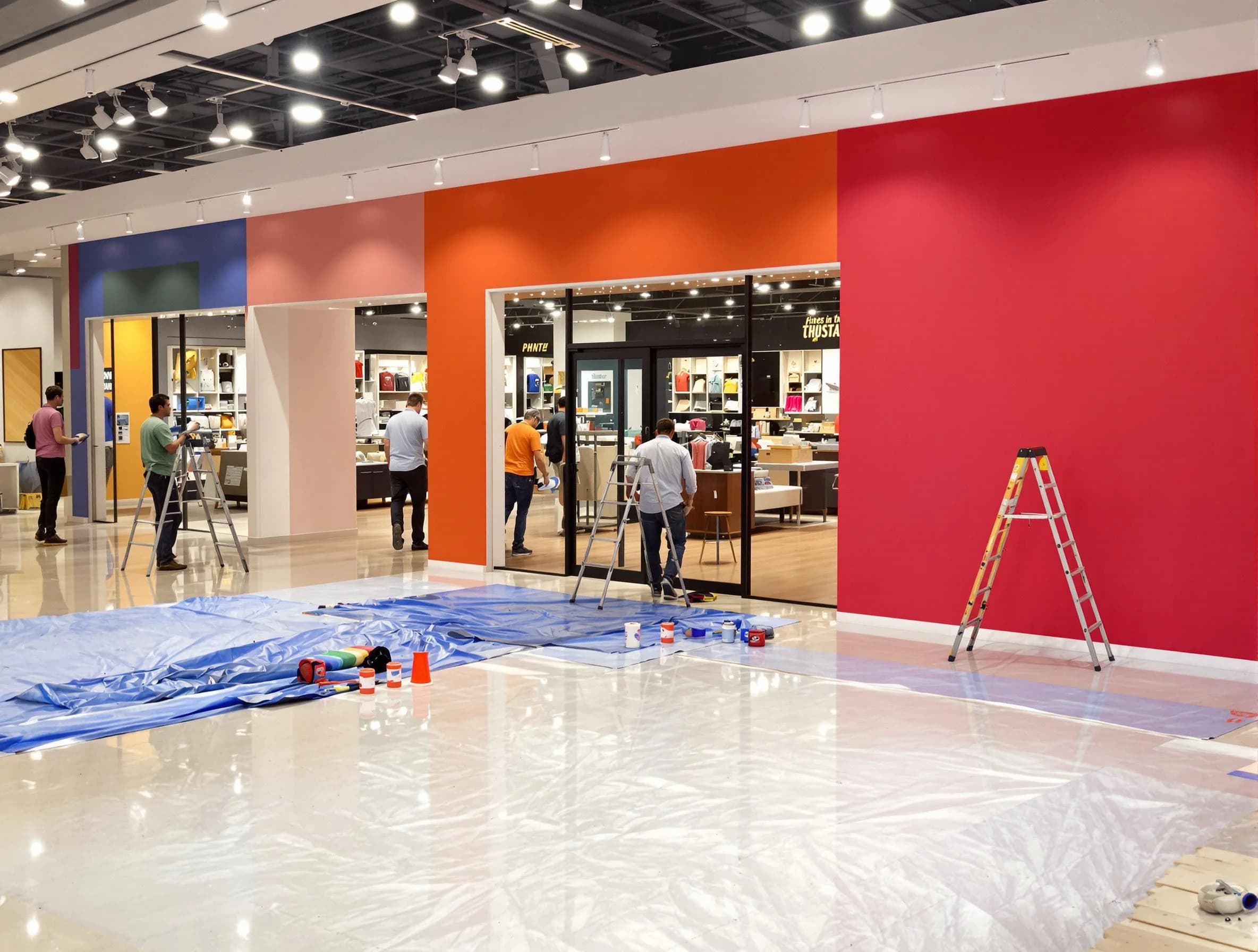 Citrus Park House Painters painting a commercial interior in Citrus Park, AZ