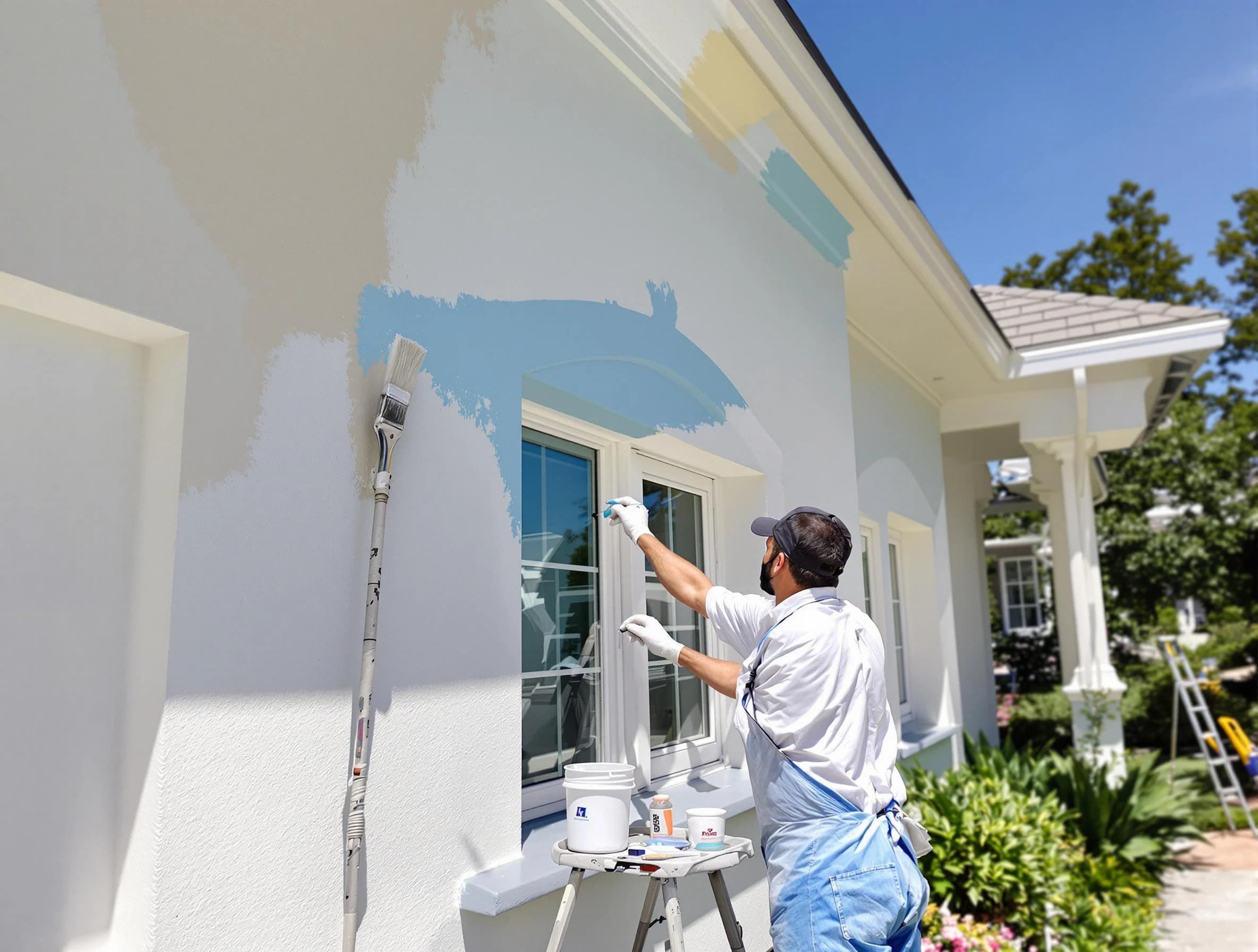 Citrus Park House Painters professional painting the exterior of a house in Citrus Park, AZ
