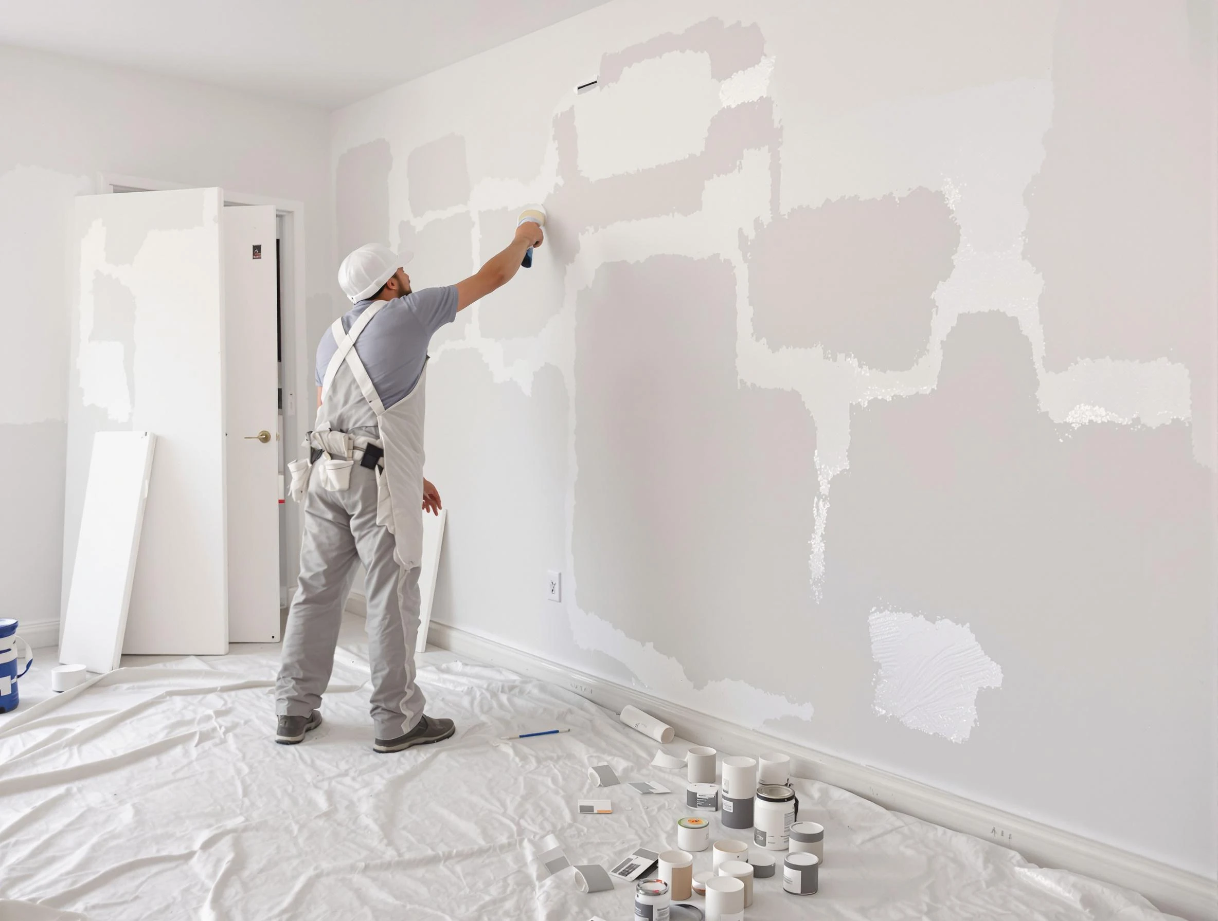 Before and after drywall repair by Citrus Park House Painters in Citrus Park