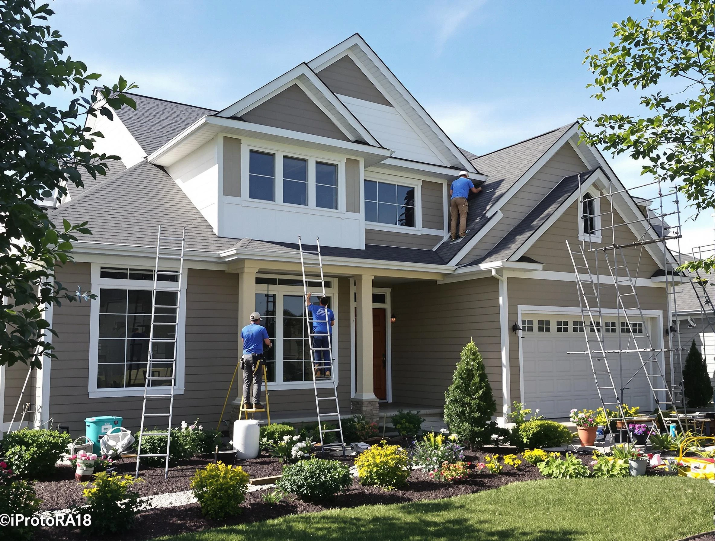 Detailed exterior painting by Citrus Park House Painters in Citrus Park